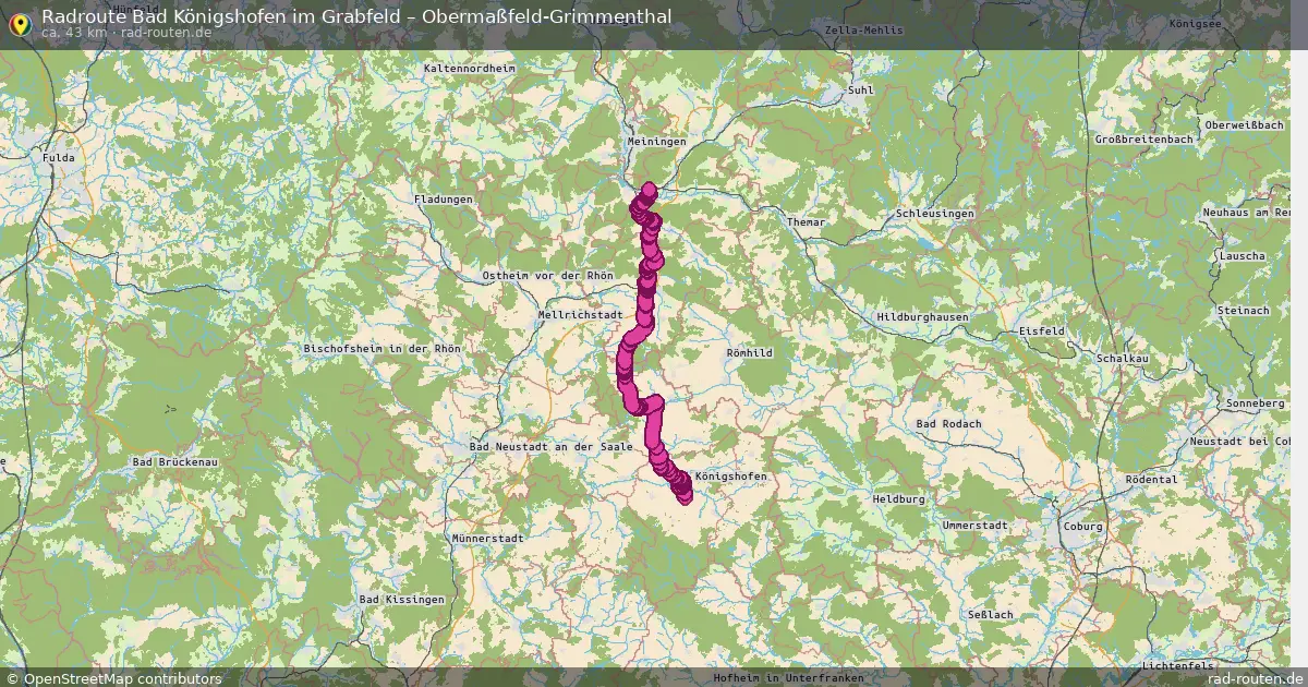 Radtour Bad Königshofen Im Grabfeld – Obermaßfeld-Grimmenthal
