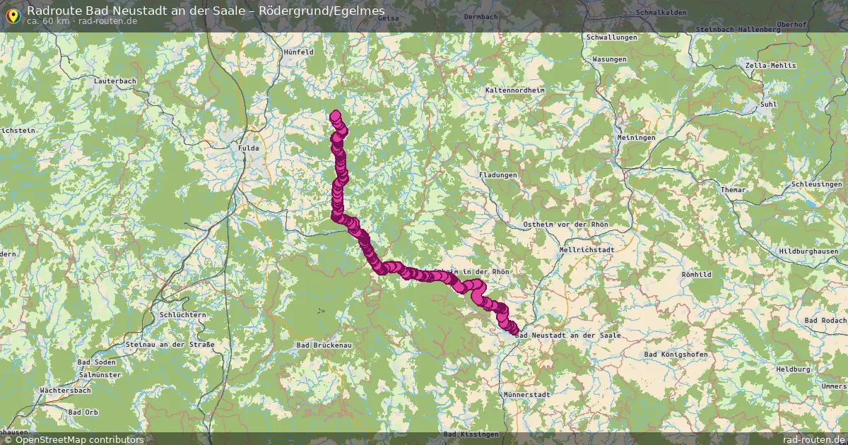 Radtour Bad Neustadt An Der Saale – Rödergrund Egelmes