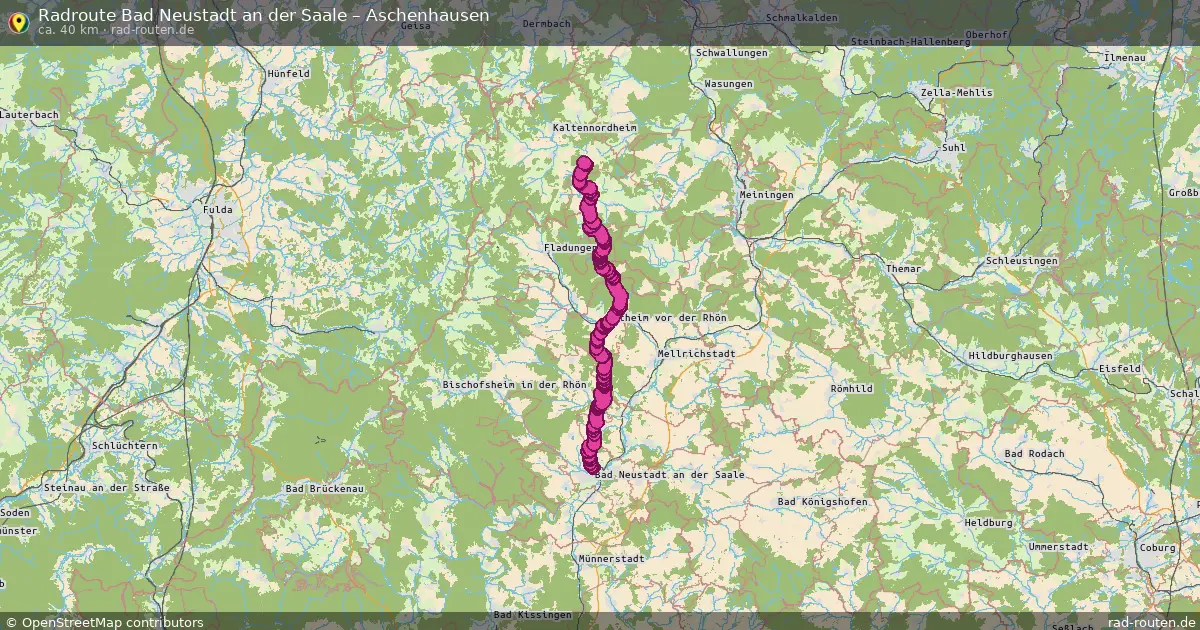 Fahrradroute Bad Neustadt An Der Saale – Aschenhausen