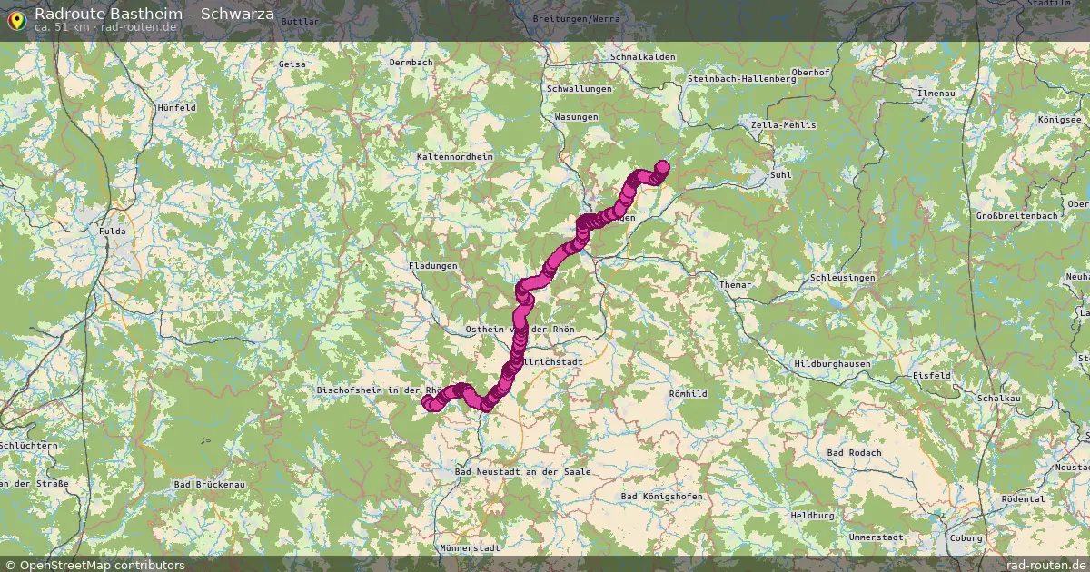 Radtour Bastheim – Schwarza