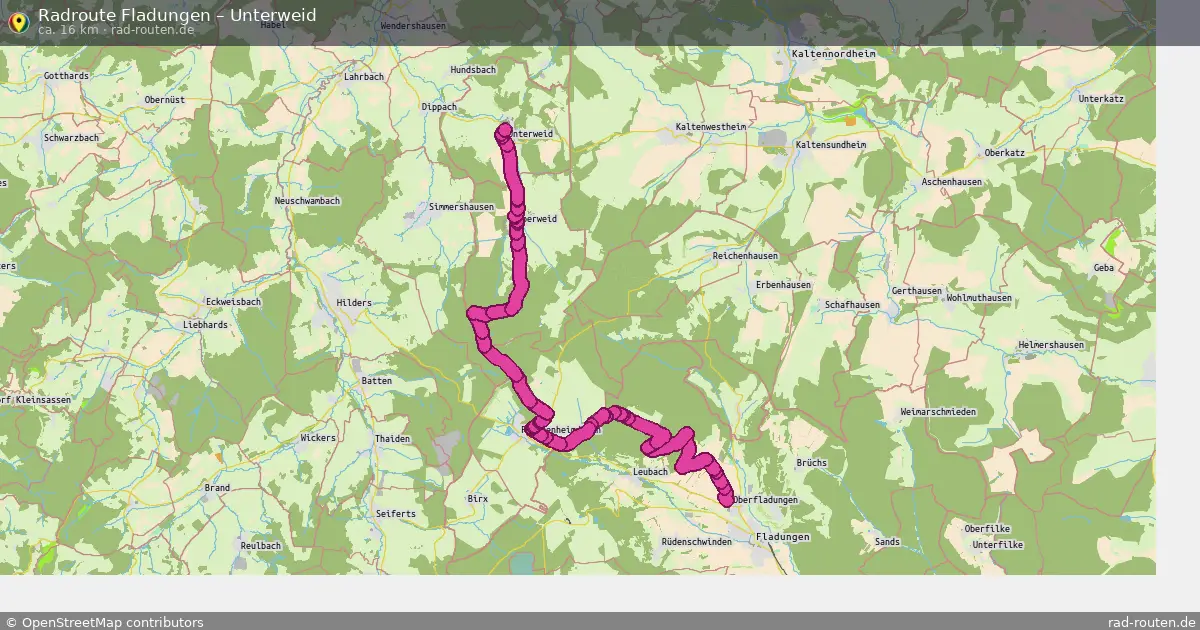 Radtour Fladungen – Unterweid