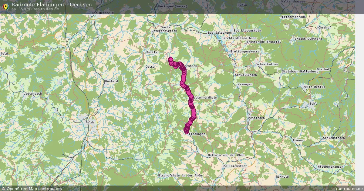 Radtour Fladungen – Oechsen