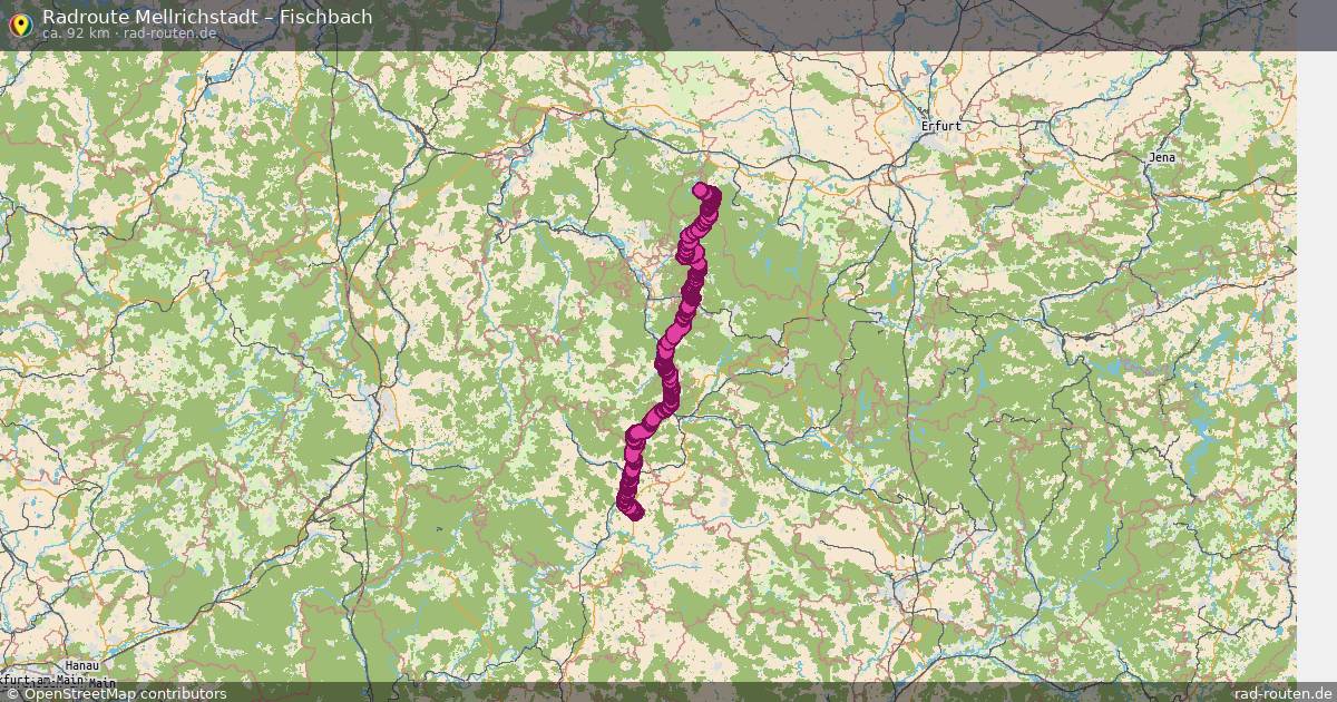 Fahrradroute Mellrichstadt – Fischbach