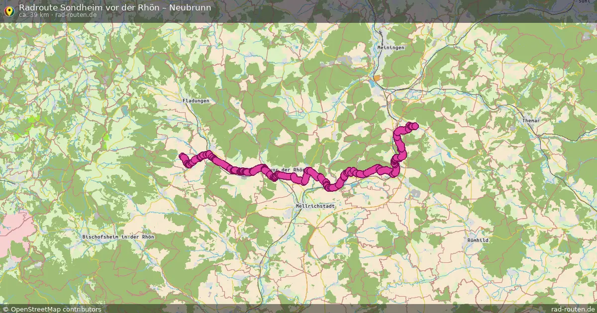 Fahrradroute Sondheim Vor Der Rhön – Neubrunn