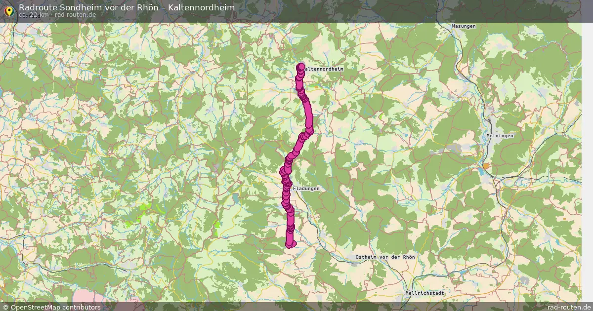Fahrradroute Sondheim Vor Der Rhön – Kaltennordheim