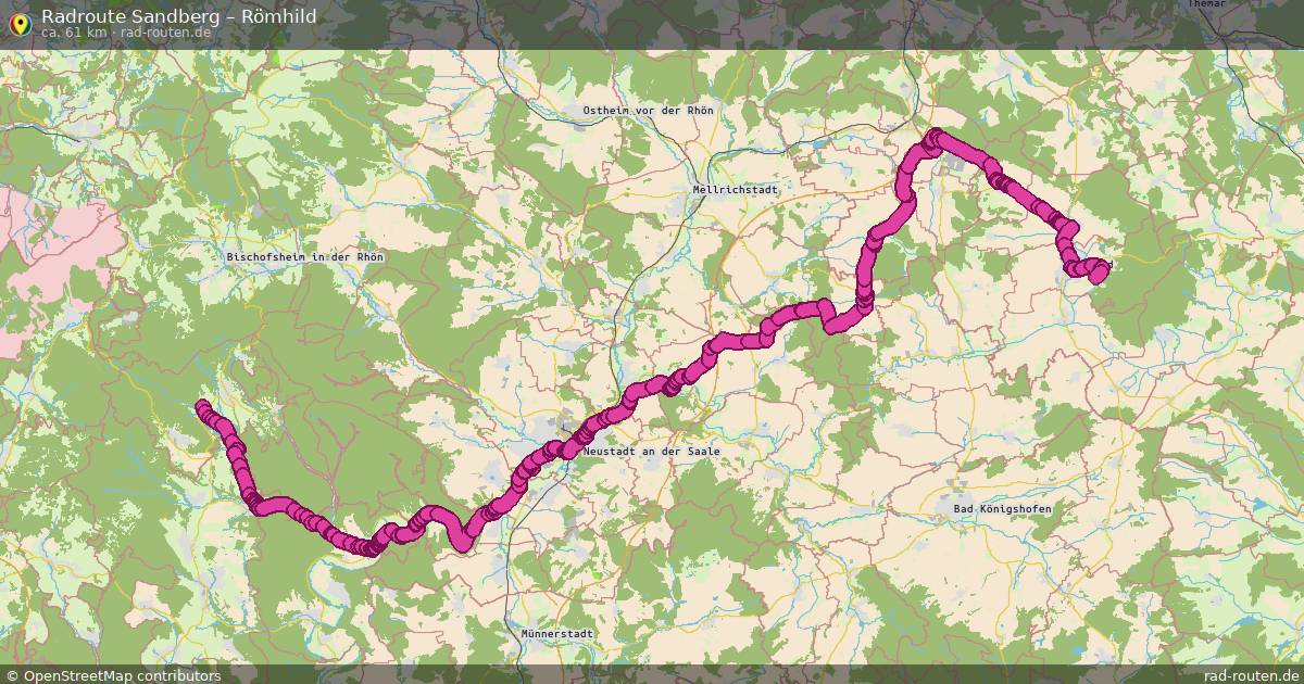 Fahrradroute Sandberg – Römhild