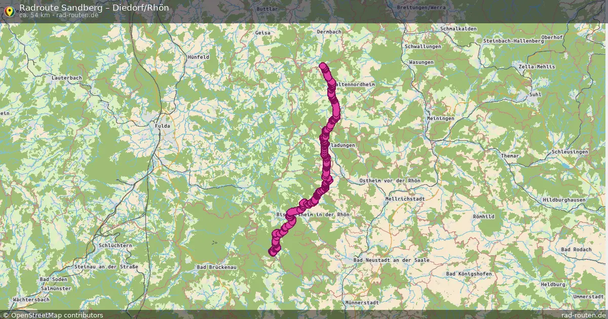 Radtour Sandberg – Diedorf Rhön