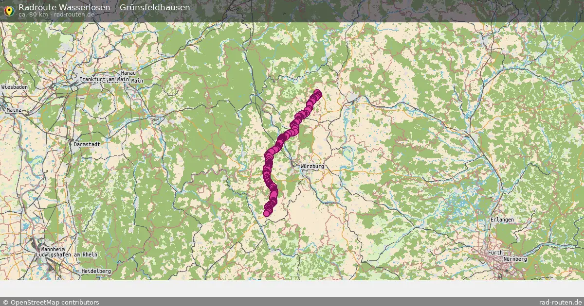 Radtour Wasserlosen – Grünsfeldhausen
