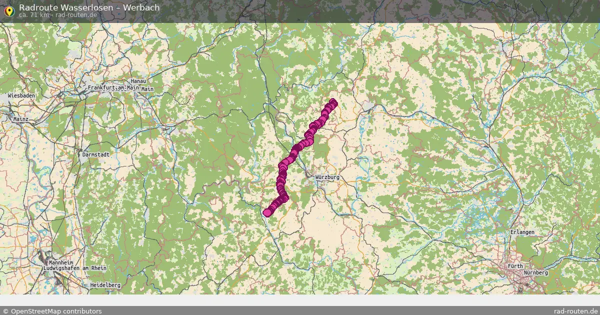 Radtour Wasserlosen – Werbach