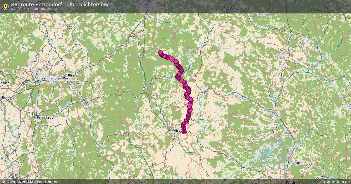 Fahrradroute Rottendorf – Oberleichtersbach