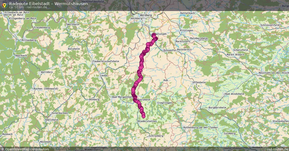 Radtour Eibelstadt – Wermutshausen