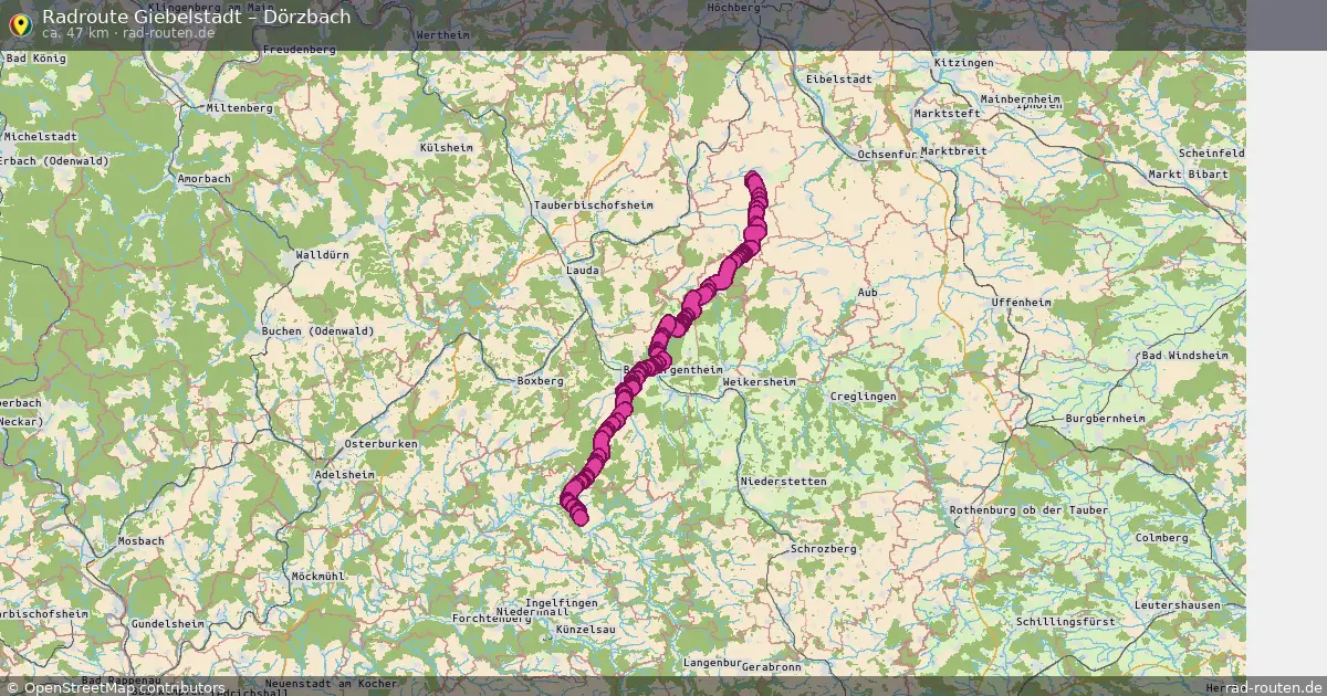 Radtour Giebelstadt – Dörzbach