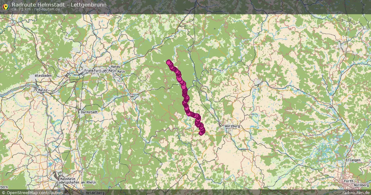 Radtour Helmstadt – Lettgenbrunn