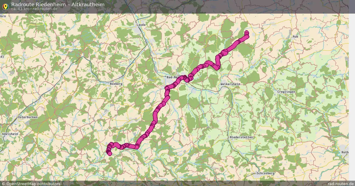 Radtour Riedenheim – Altkrautheim