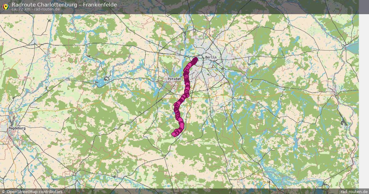 Fahrradroute Charlottenburg – Frankenfelde