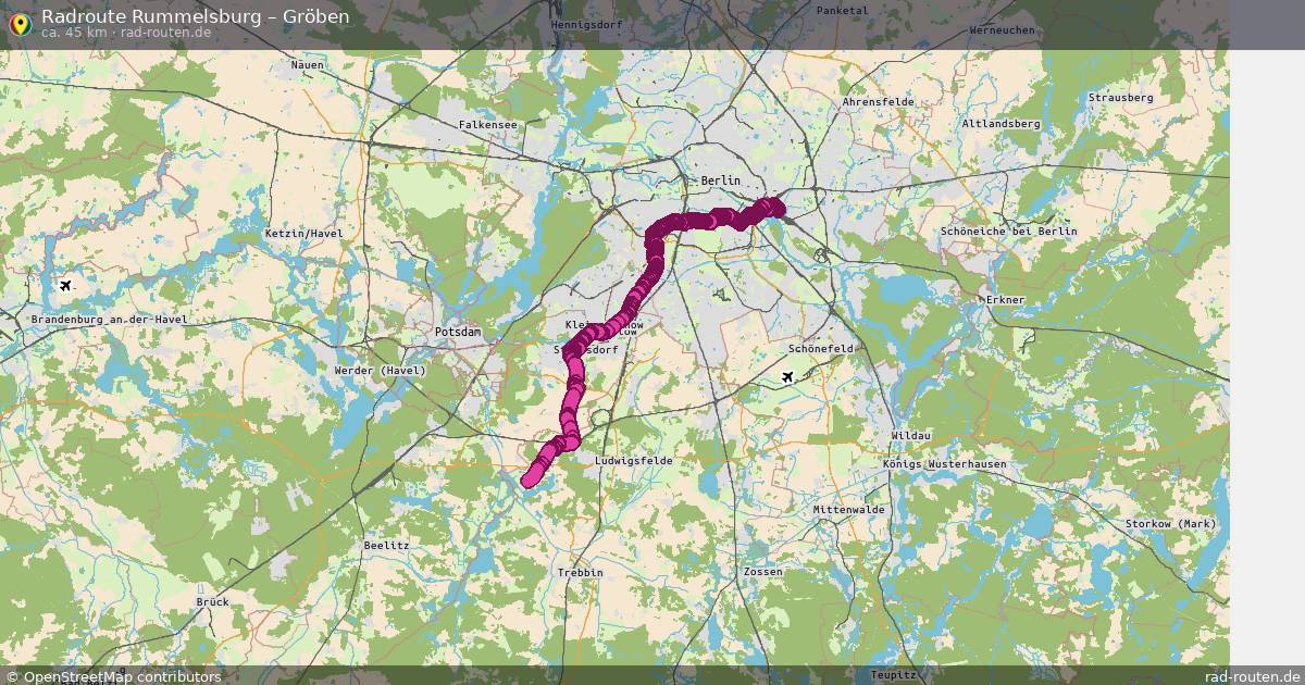 Fahrradroute Rummelsburg – Gröben