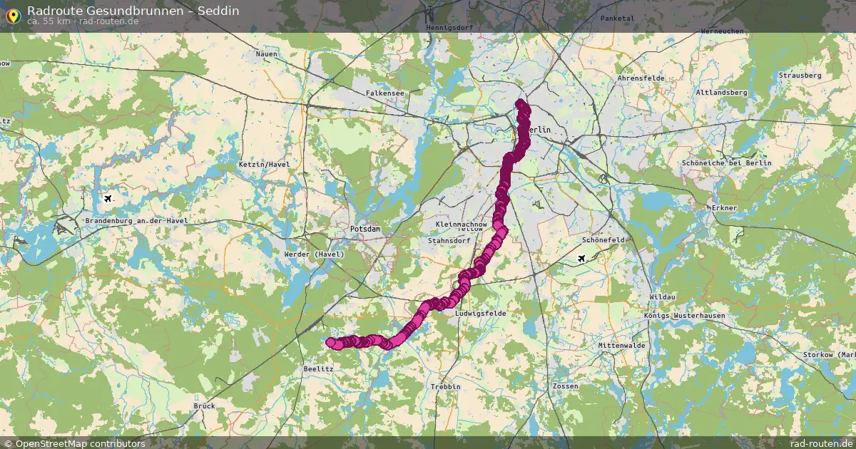 Radtour Gesundbrunnen – Seddin