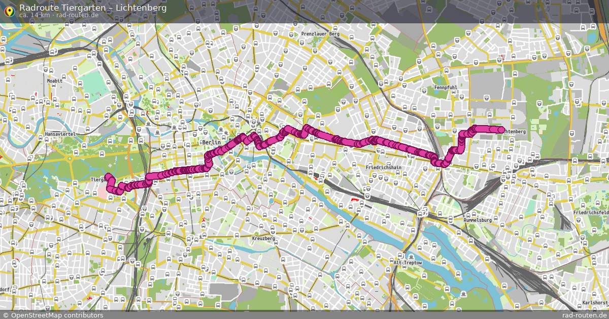 Radtour Tiergarten – Lichtenberg