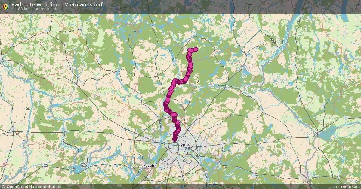 Fahrradroute Wedding – Vietmannsdorf