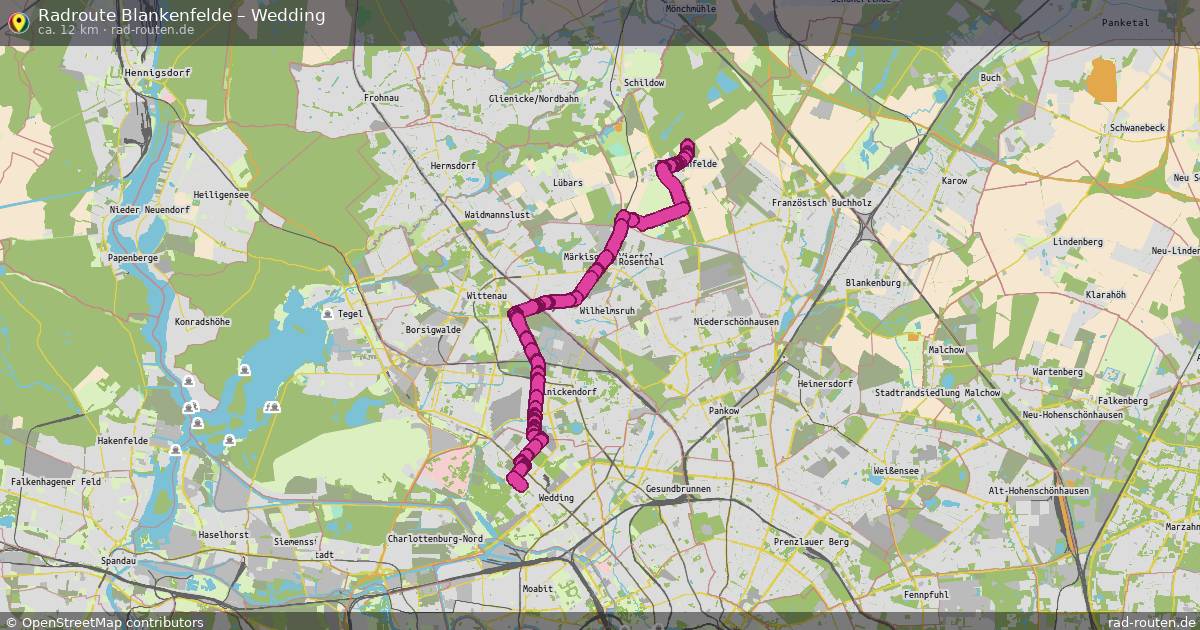 Fahrradroute Blankenfelde – Wedding