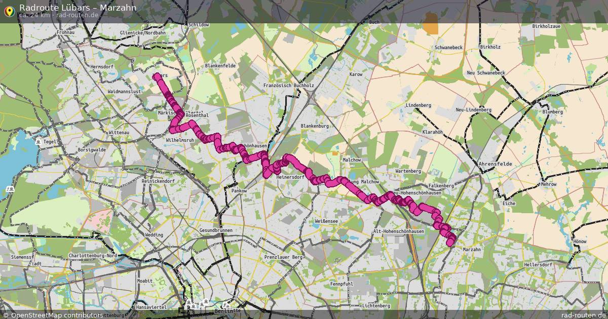 Fahrradroute Lübars – Marzahn