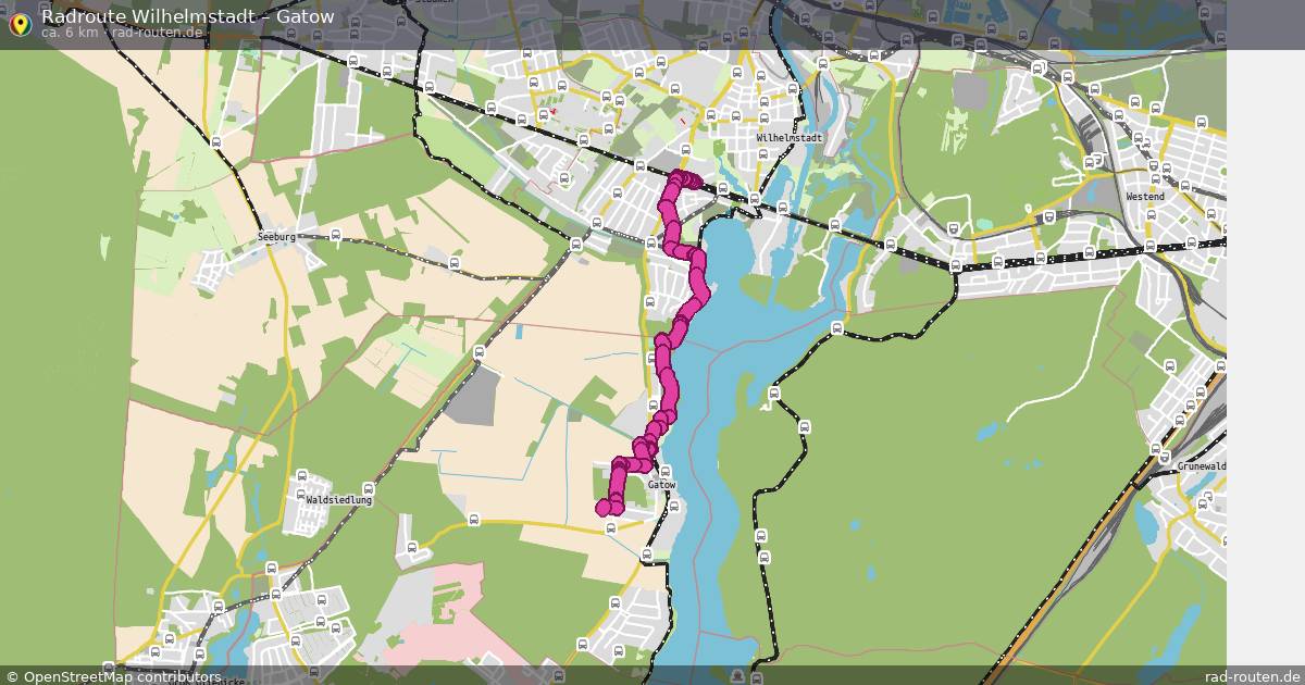 Fahrradroute Wilhelmstadt – Gatow