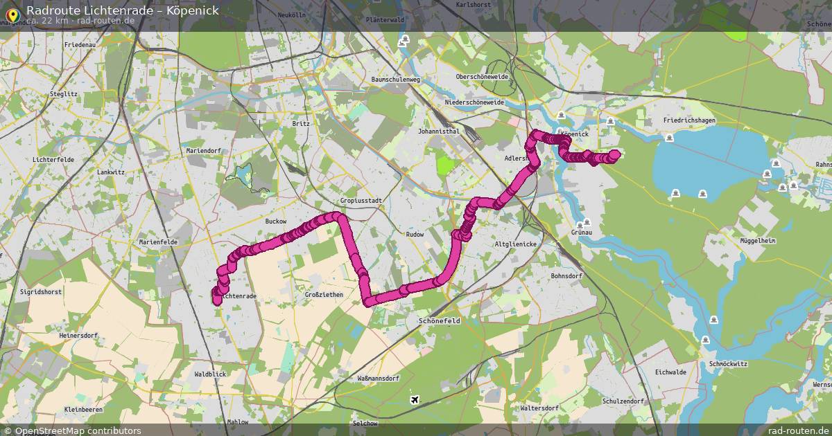Radtour Lichtenrade – Köpenick