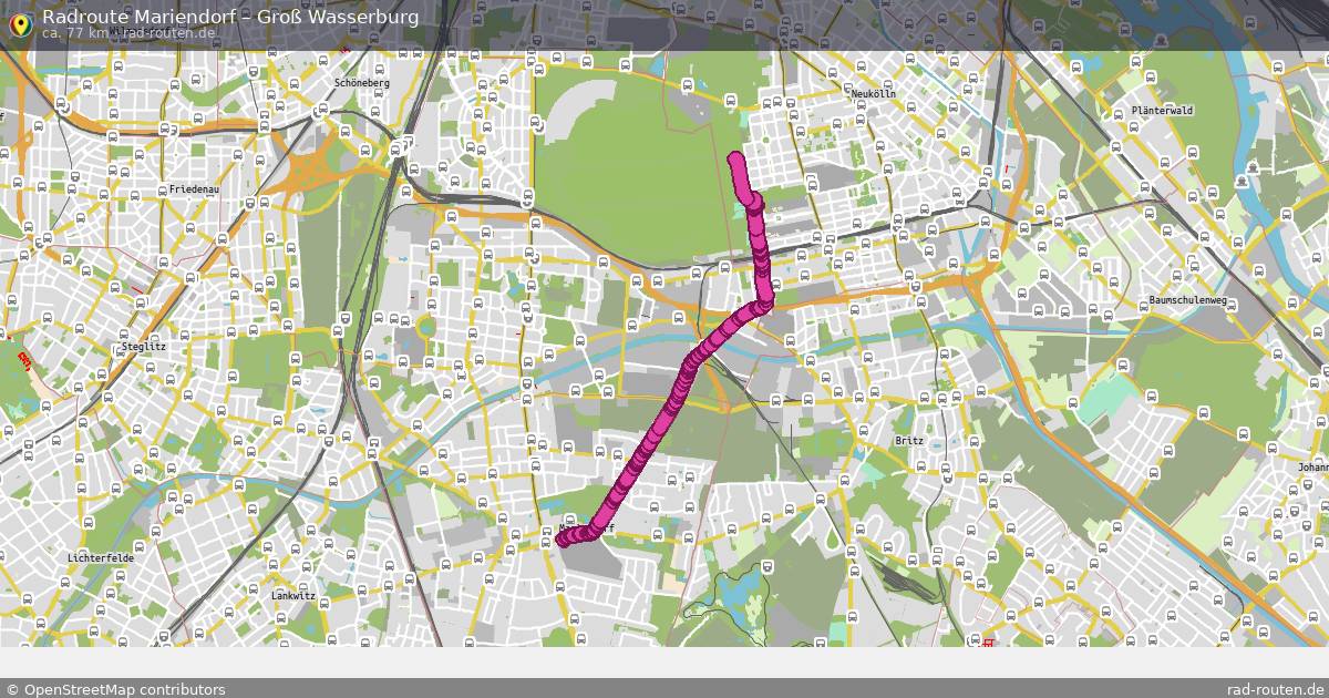 Fahrradroute Mariendorf – Bestensee