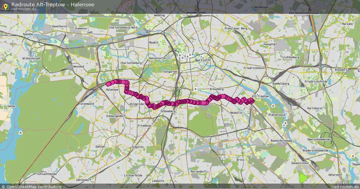 Radtour Alt-Treptow – Halensee