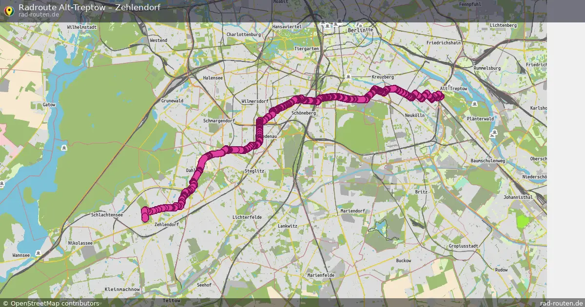 Radtour Alt-Treptow – Zehlendorf