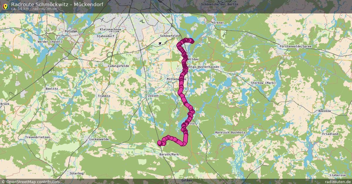 Radtour Schmöckwitz – Mückendorf