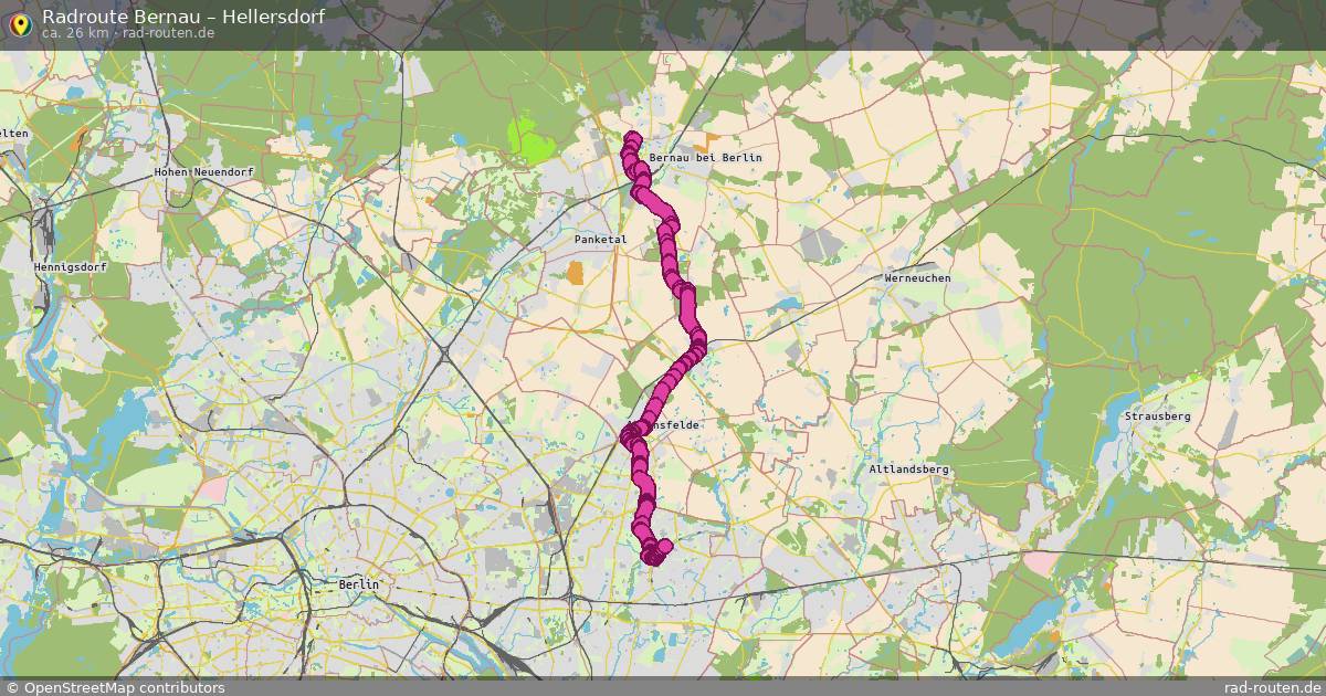 Fahrradroute Bernau – Hellersdorf