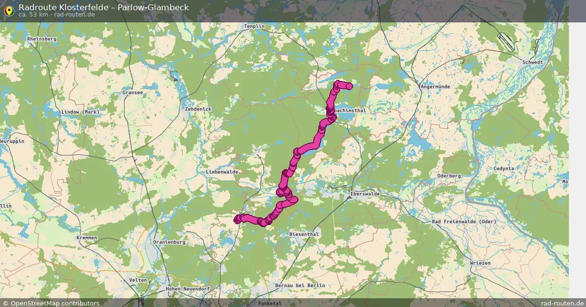 Radtour Klosterfelde – Parlow-Glambeck