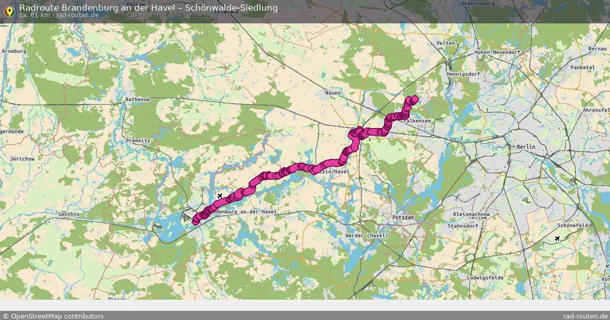 Radtour Brandenburg An Der Havel – Schönwalde-Siedlung