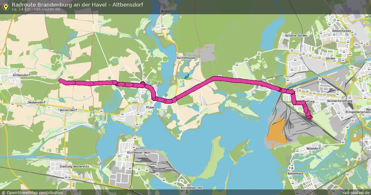 Radtour Brandenburg An Der Havel – Altbensdorf