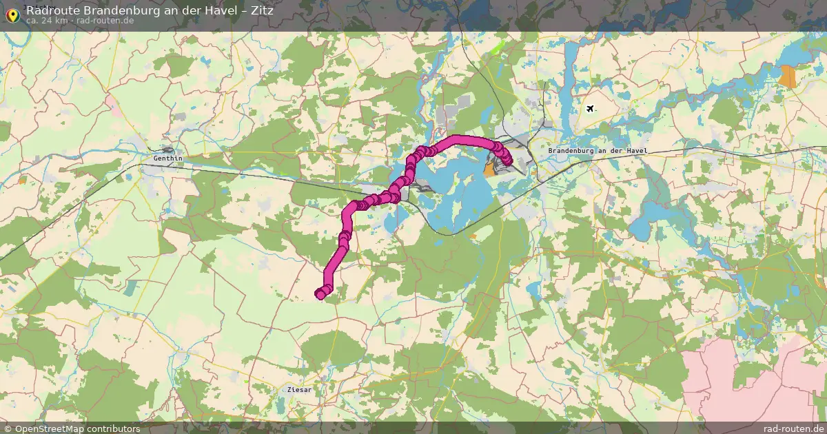 Radtour Brandenburg An Der Havel – Zitz