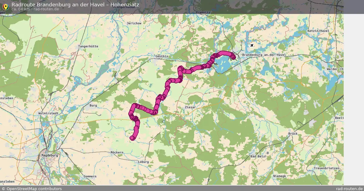 Radtour Brandenburg An Der Havel – Hohenziatz