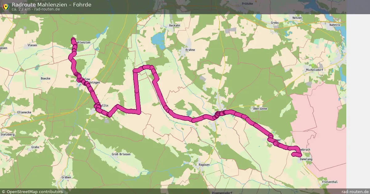 Radtour Mahlenzien – Fohrde