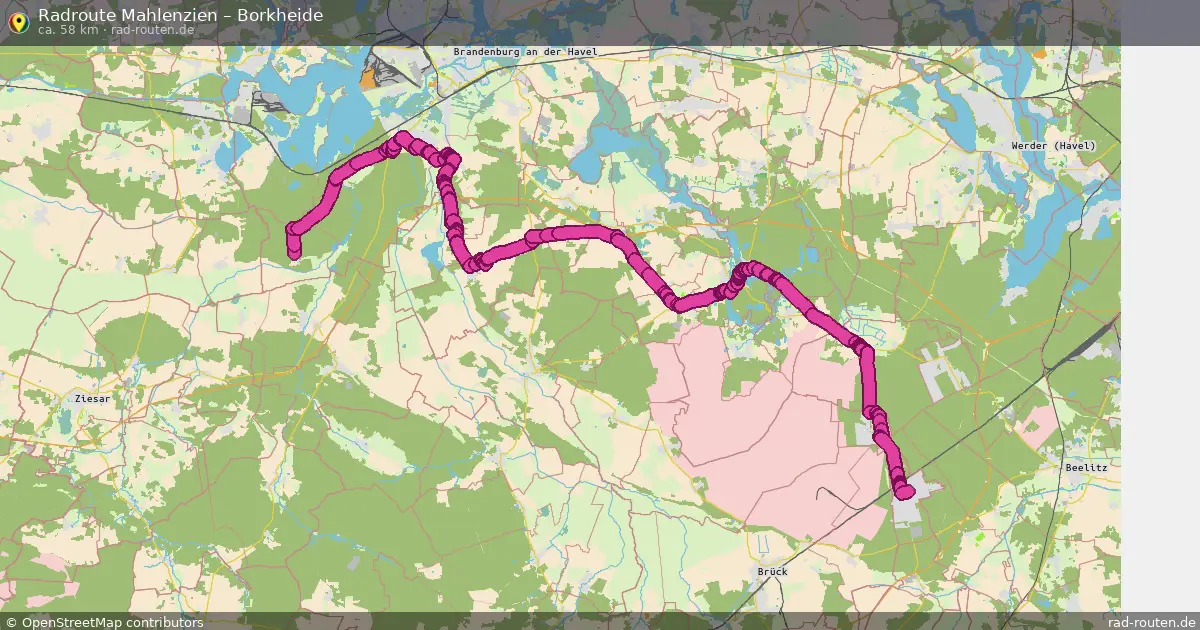 Radtour Mahlenzien – Borkheide