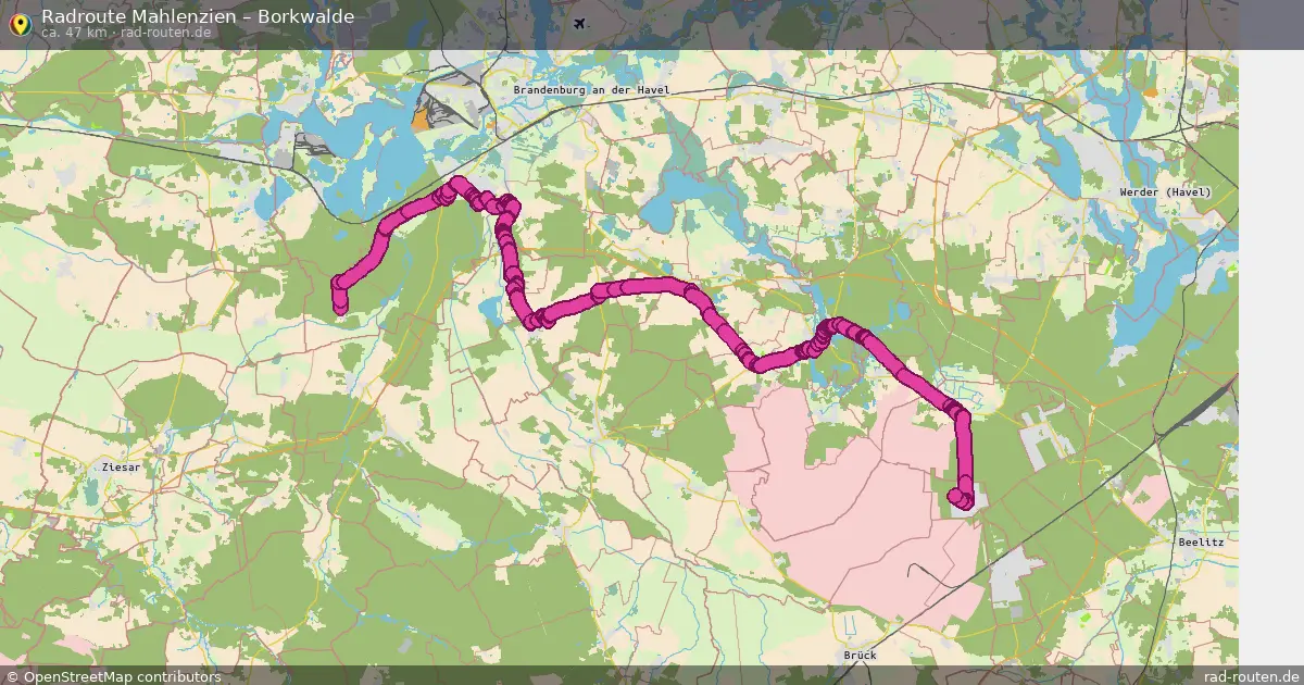 Radtour Mahlenzien – Borkwalde