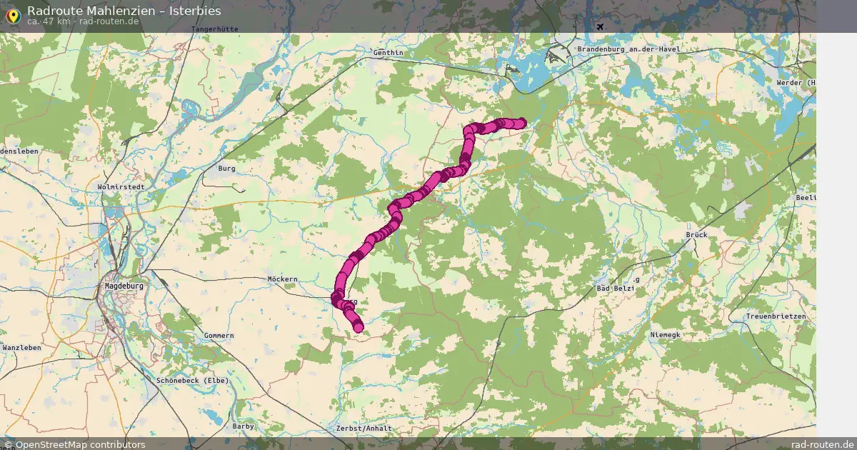 Radtour Mahlenzien – Isterbies