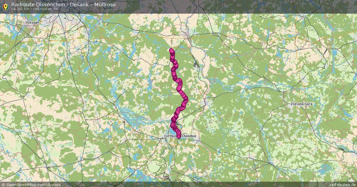 Radtour Dissenchen - Dešank – Müllrose