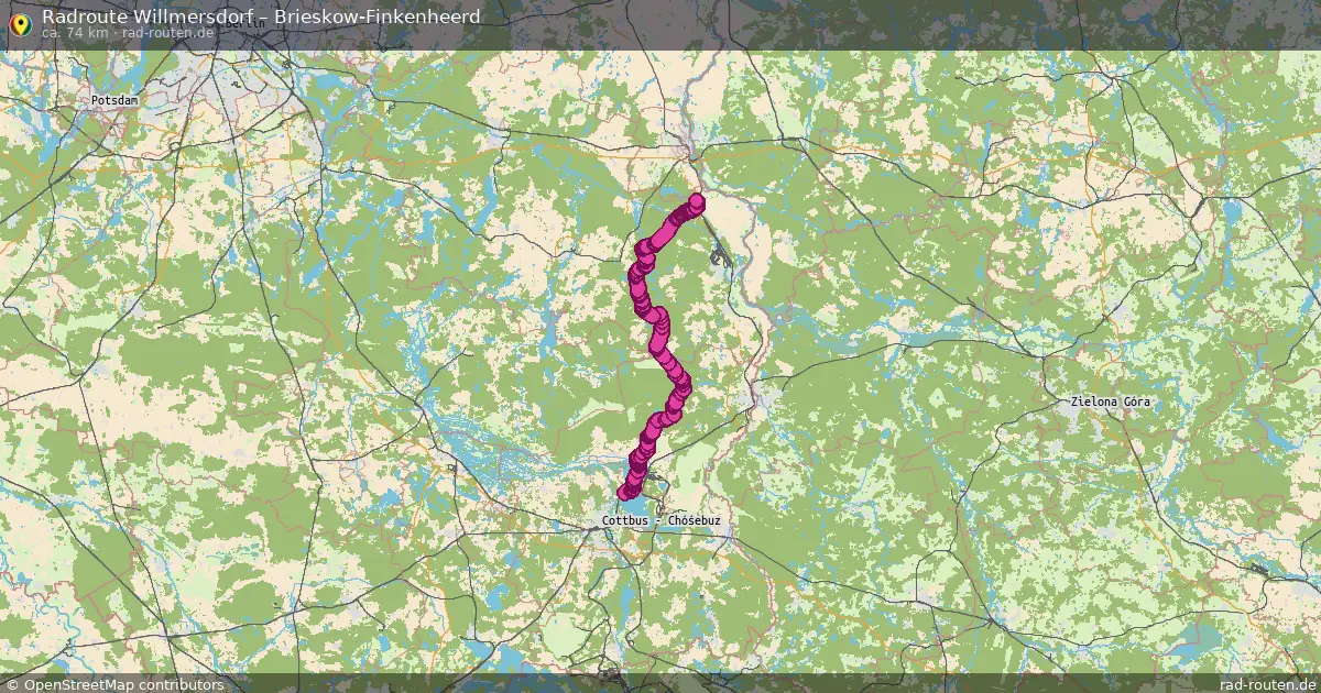 Radtour Willmersdorf – Brieskow-Finkenheerd