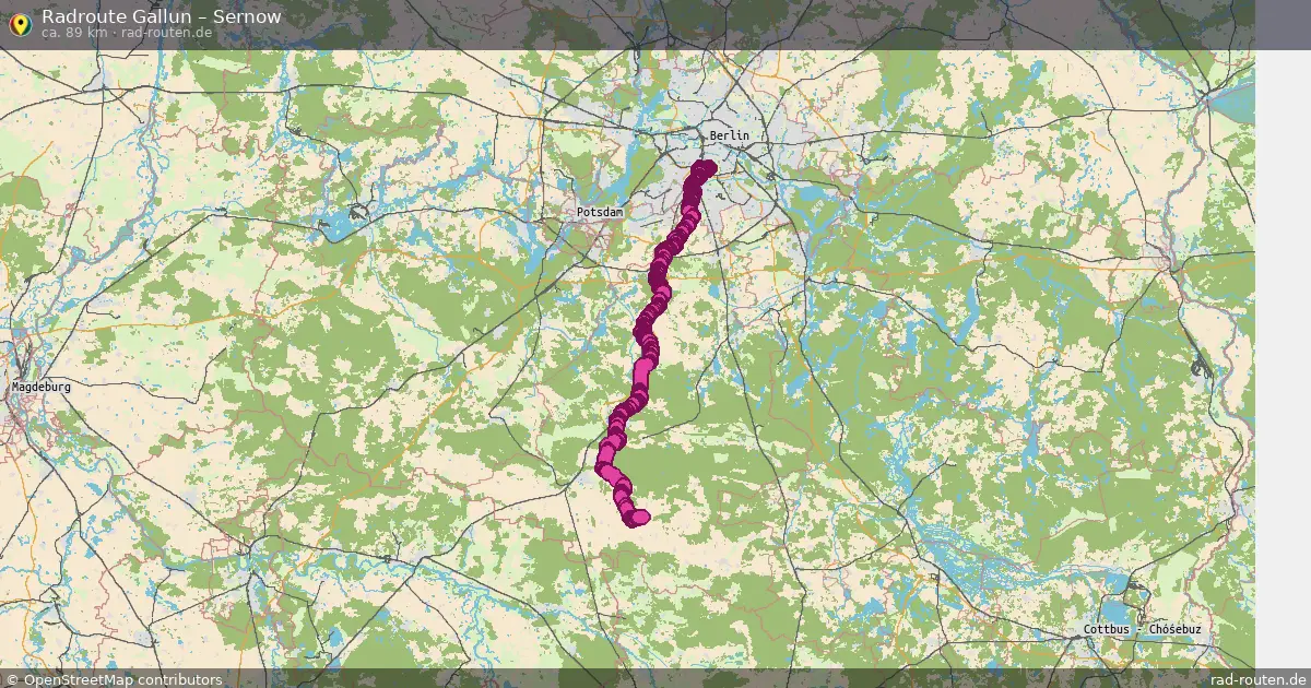 Radtour Gallun – Sernow