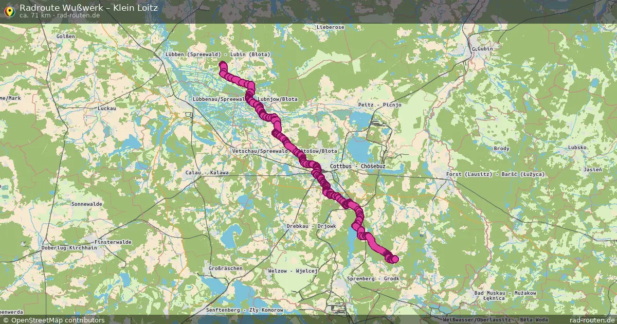 Radtour Wußwerk – Klein Loitz