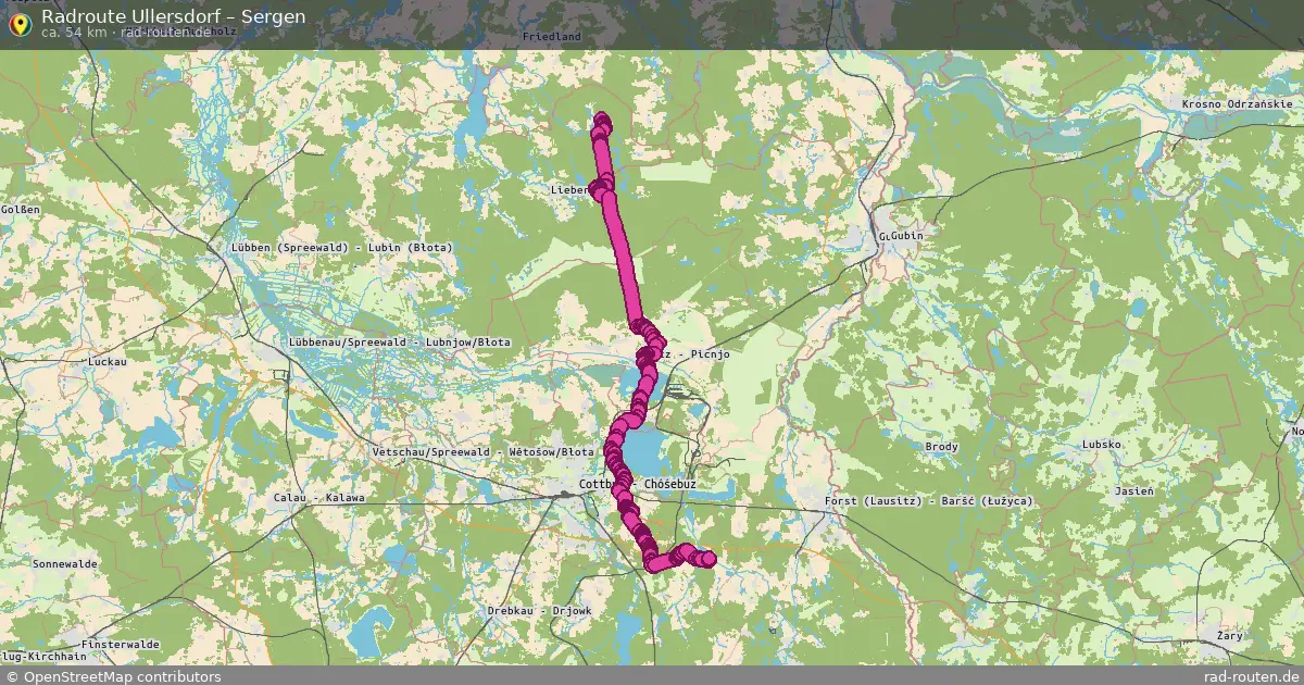 Radtour Ullersdorf – Sergen