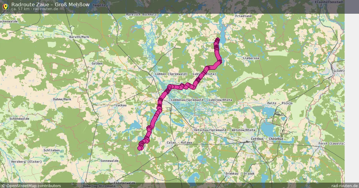 Radtour Zaue – Groß Mehßow