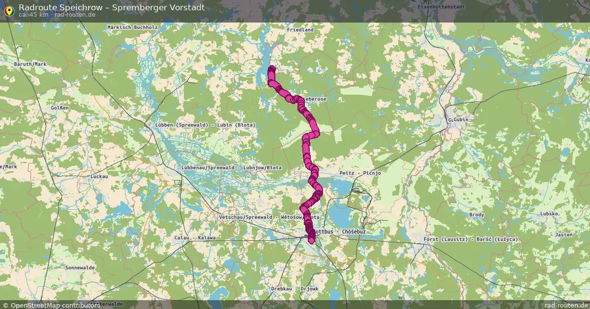 Radtour Speichrow – Spremberger Vorstadt
