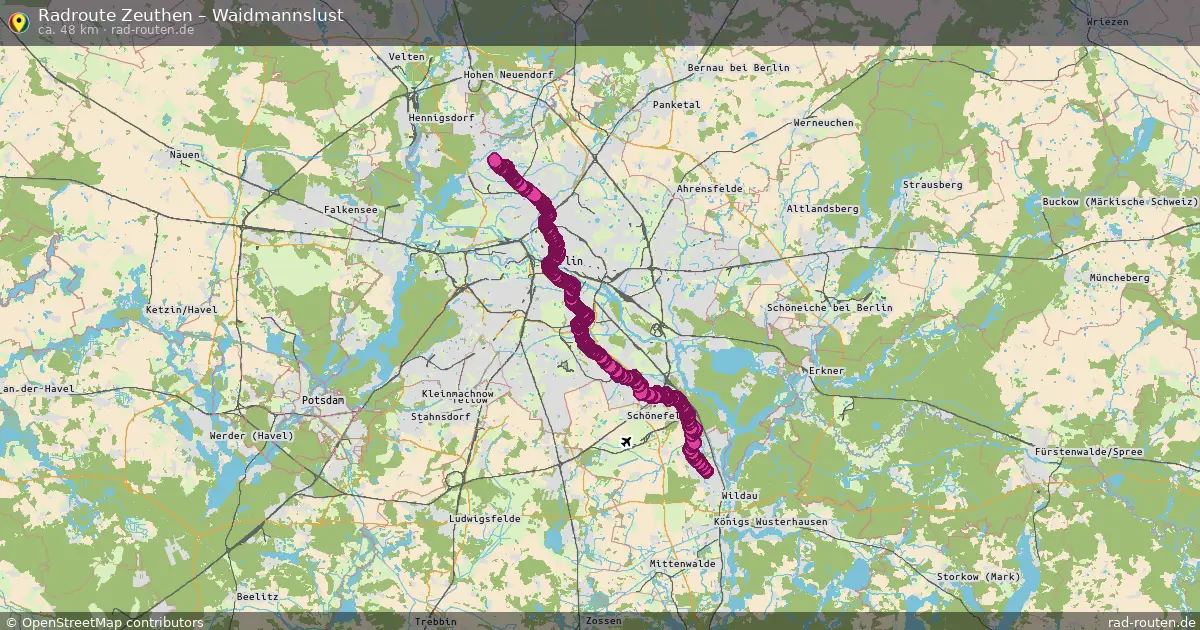 Radtour Zeuthen – Waidmannslust