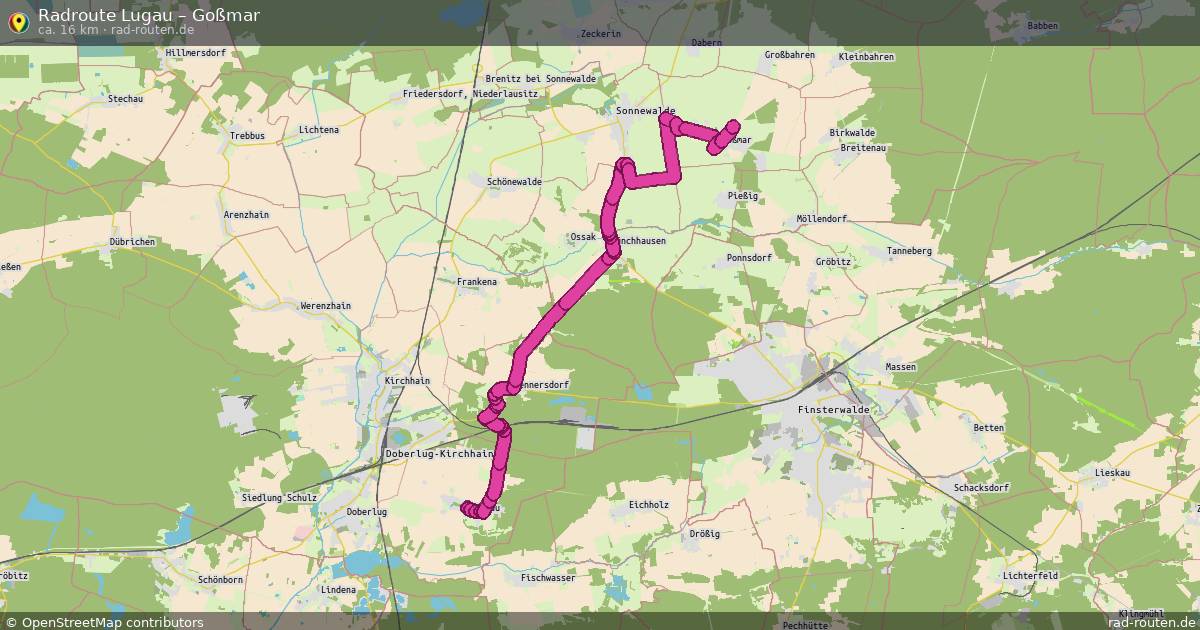 Fahrradroute Lugau – Goßmar